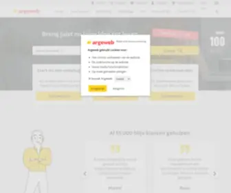 Argewebhosting.nl(Hosting provider voor domeinnaam registreren en webhosting) Screenshot