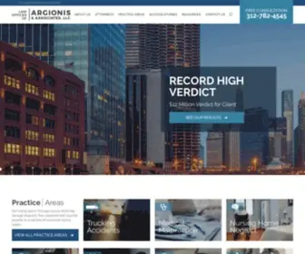 Argionislaw.com(Chicago Personal Injury Lawyers) Screenshot