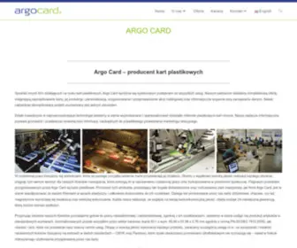 Argocard.com(Producent kart plastikowych ArgoCard: karty chipowe) Screenshot