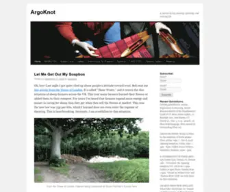 Argoknot.com(A journal of my weaving) Screenshot