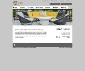 Argonapartments.com(Argon Richmond) Screenshot