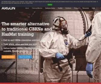 Argonelectronics.com(CBRNe and HazMat Training Solutions) Screenshot