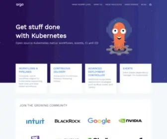 Argoproj.io(Open source kubernetes native workflows) Screenshot