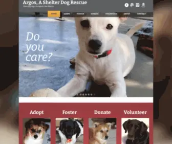 Argosdogrescue.org(Argos, A Shelter Dog Rescue) Screenshot