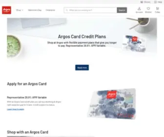 Argosfinancialservices.com(Argos Card credit plans) Screenshot