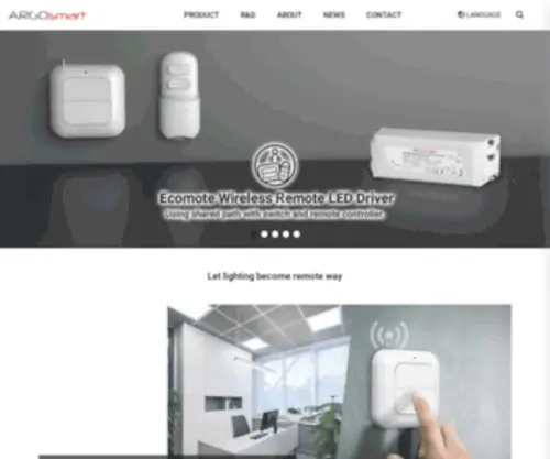 Argosmart.com(Argosmart-A more convenience remote control solution) Screenshot