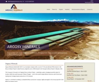 Argosyminerals.com.au(Argosy Minerals) Screenshot