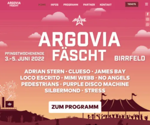 Argoviafaescht.ch(Fäscht) Screenshot