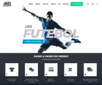 Argsports.com.br(Uniformes Esportivos Personalizados em Curitiba) Screenshot