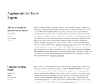 Argumentativeessaypapers.com(Argumentative Essay Papers) Screenshot
