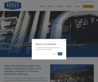 Arguscontracting.com(Argus Contracting) Screenshot