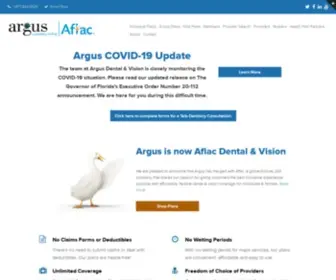 Argusdentalvision.com(Affordable Dental & Vision Plans) Screenshot