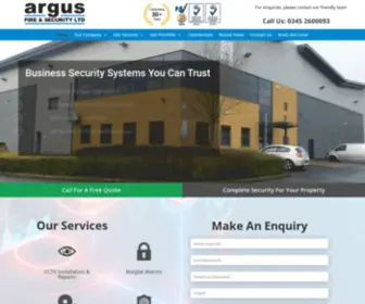 Argusfireandsecurity.co.uk(Burglar Alarms Wigan) Screenshot