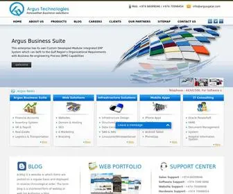 Argusqatar.com(Software Development Company In Qatar) Screenshot