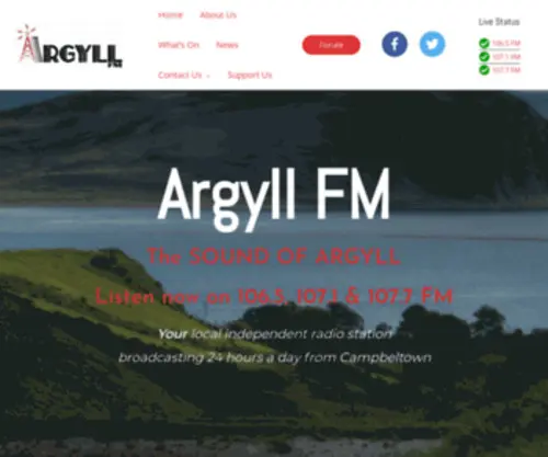 Argyllfm.com(Argyll FM) Screenshot