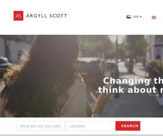 Argyllscott.ae(Homepage) Screenshot