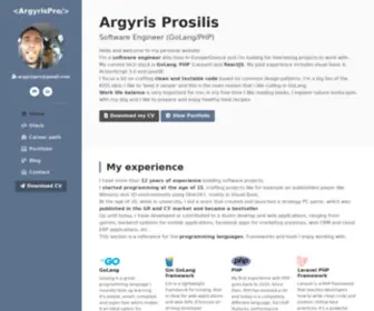 Argyrispro.eu(Προσίλης Αργύρης) Screenshot