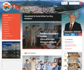 Arhavi.bel.tr(Arhavi Belediyesi Resmi Web Sitesi) Screenshot