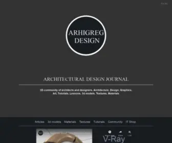 Arhigreg.net(Architectural Online Journal ARHIGREG DESIGN) Screenshot