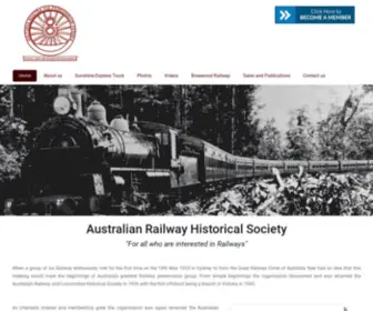 ARHS-QLD.org.au(Australian Rail Historical Society) Screenshot