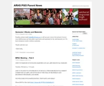 Arhsparentcenter.org(ARHS PGO Parent News) Screenshot