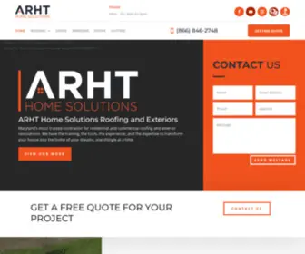 Arhthomesolutions.com(ARHT Home Solutions Roofing and Exteriors) Screenshot