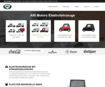 Ari-Motors.com(Deutschlands günstigste Elektroautos) Screenshot