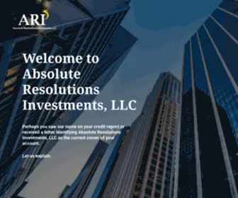 Ari-Res.com(Absolute Resolution Investments) Screenshot