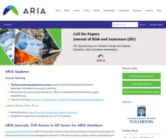 Aria.org(Home) Screenshot