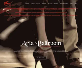Ariaballroom.com(Ballroom Dance Lessons) Screenshot