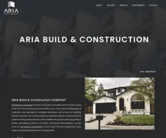 Ariabuildconstruction.com(ARIA Build & Construction) Screenshot