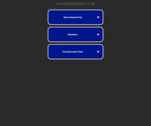 Ariadnegenomics.com(Ariadne Genomics) Screenshot