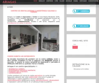 Ariagas.it(Ariagas Centro di installazione e assistenza caldaie Torino) Screenshot