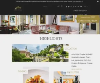 Ariahotel.net(Luxury Mala Strana Hotel) Screenshot