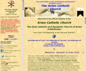 Arian-Catholic.org(Holy Catholic and Apostolic Church (Arian Catholic)) Screenshot