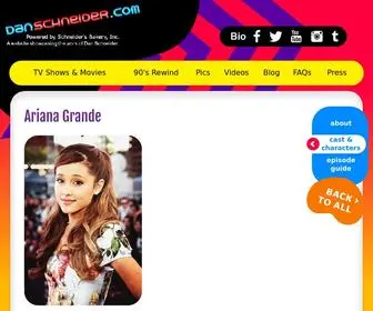 Ariana-Grande-Danschneider.com(Dan Schneider) Screenshot