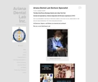 Arianadentlab.com(Ariana Dental Lab Inc) Screenshot