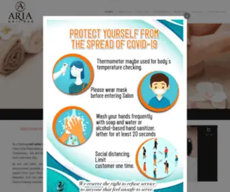 Arianailbarcasalinda.com(Aria Nail Bar) Screenshot
