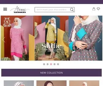Arianionline.my(Ariani is a malaysian based premium brand. we are launched in june 2015. a prominent brand) Screenshot