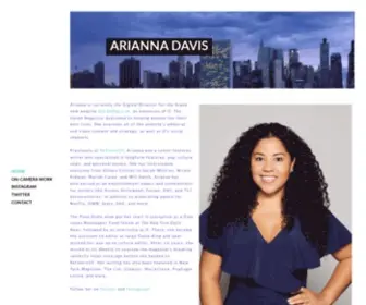 Ariannadavis.com(Writer Arianna Davis) Screenshot