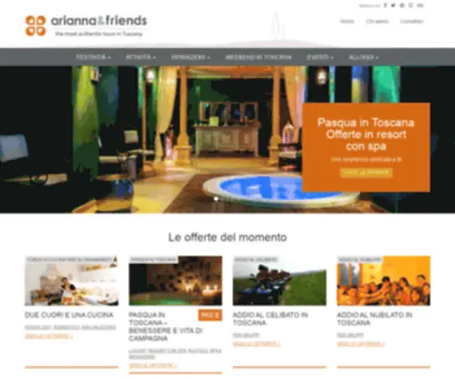 Ariannandfriends.it(Offerte Pacchetti Vacanze in Toscana) Screenshot