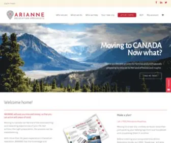 Ariannerelocation.com(Welcome Home) Screenshot