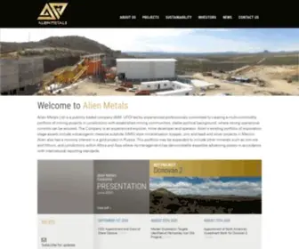 Ariansilver.com(Alien Metals Ltd) Screenshot