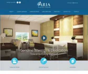 Arianursingandrehab.com(Aria Nursing & Rehab) Screenshot