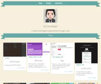 Arianv.com(Arian's Portfolio) Screenshot
