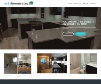 Ariaremodeling.com(Kitchen & Bathroom Remodel Contractor Aria Remodeling) Screenshot