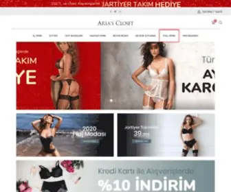 Ariasclosetx.com(İç Çamaşırı & Fantazi Gecelik & Saten Takımlar) Screenshot