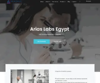 Ariaslabegypt.com(Lab Furniture Equipment Company) Screenshot