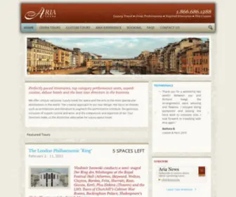 Ariatours.com(Aria Tours) Screenshot