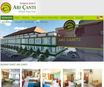 Aricantihospital.com(RS Ari Canti) Screenshot